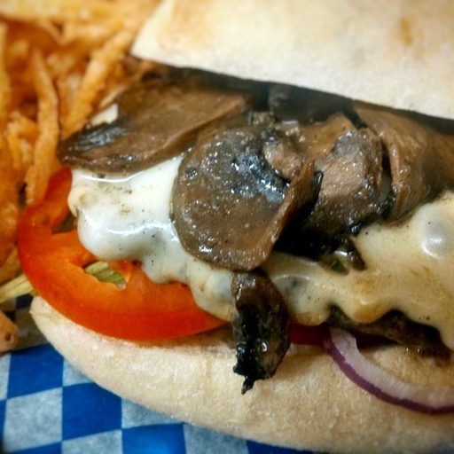 Mushroom and Swiss Burger